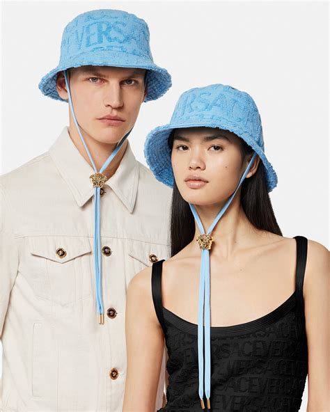 versace towel bucket hat|Versace cowboy hat.